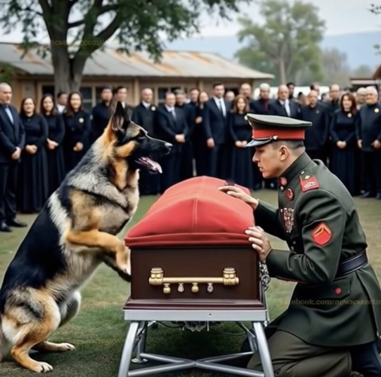 Hundens skällande vid polisens begravning avslöjade en chockerande sanning.